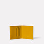 Oliver Leather Wallet in Mustard Inside