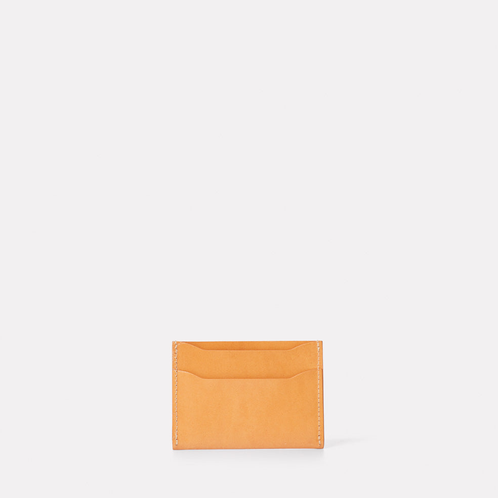 Pete Leather Card Holder in Tan