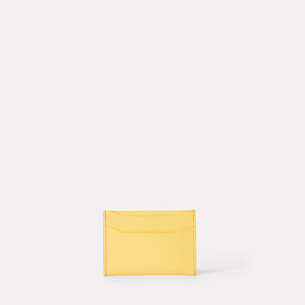 Pete Leather Card Holder in Yellow-CARD HOLDER-Ally Capellino-Ally Capellino