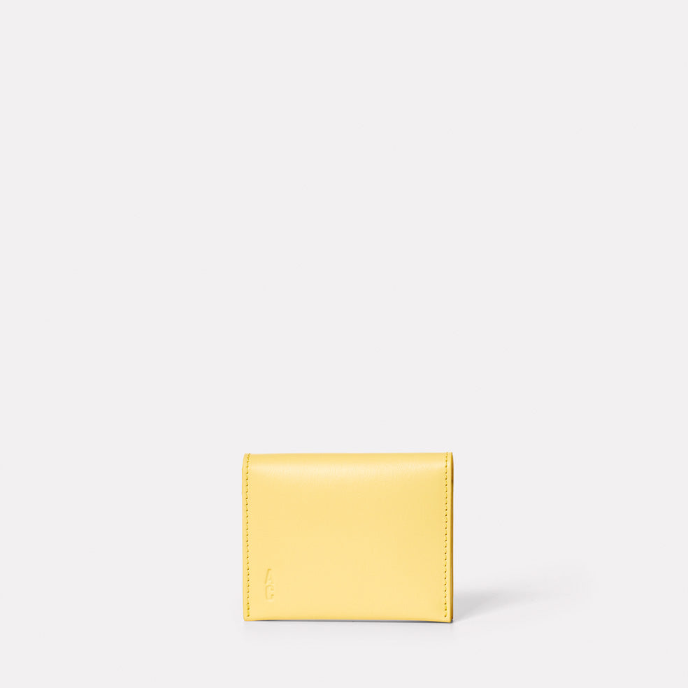 Riley Leather Coin Card Purse in Yellow