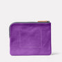 Hocker Large Leather Purse in Viola Back