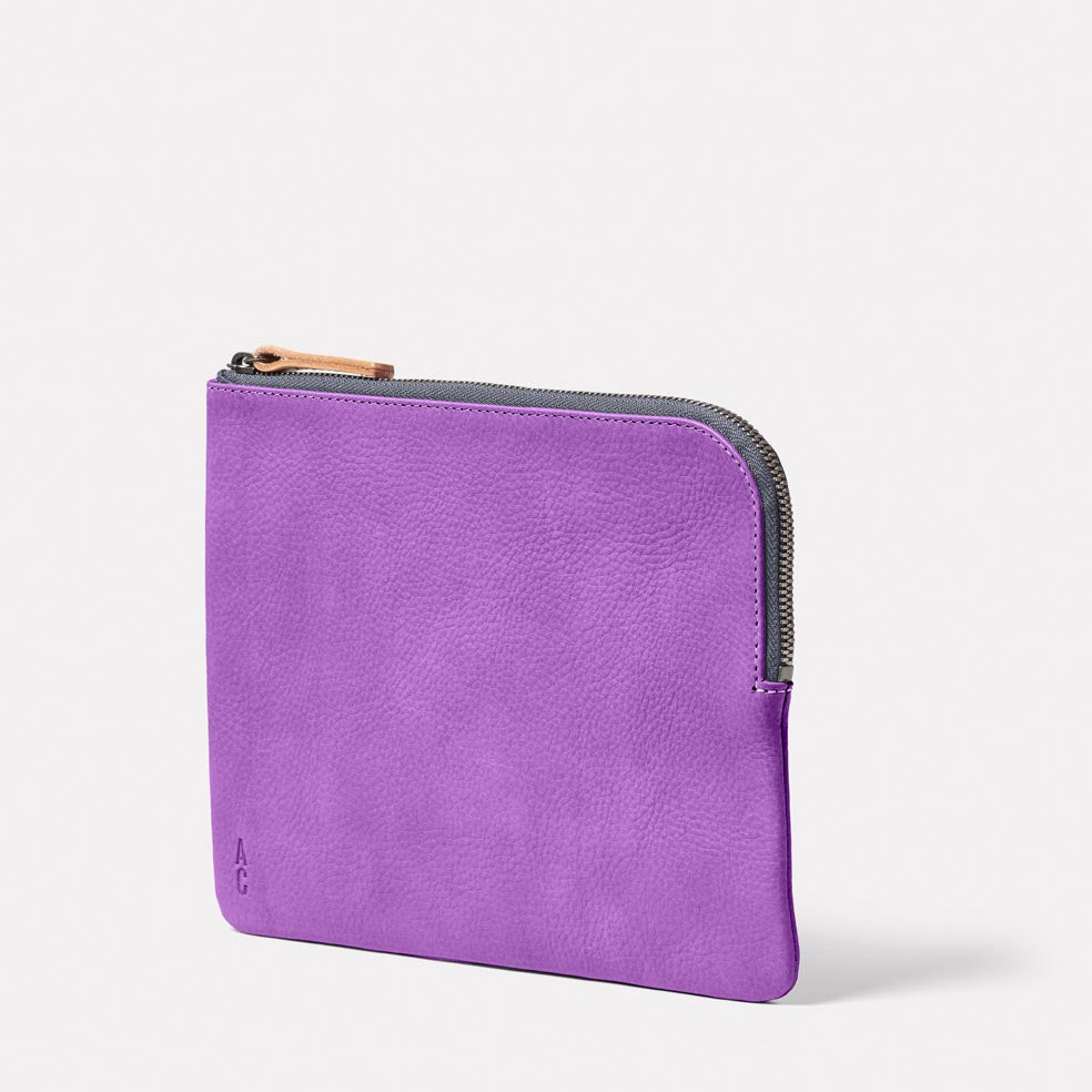Hocker Large Leather Purse in Viola