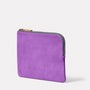 Hocker Large Leather Purse in Viola Angle Shot