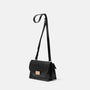 Lockie Boundary Leather Crossbody Lock Bag in Black Angle