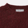 Oversized Lambswool Jumper in Mulberry Detail