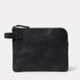 Hocker Large Leather Purse in Black Front