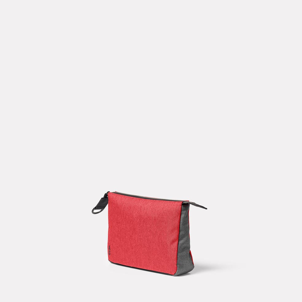 Wiggy Travel and Cycle Washbag in Red & Drizzle