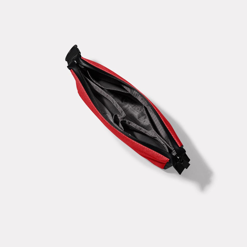 Wiggy Travel and Cycle Washbag in Red & Drizzle