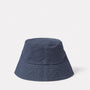 Bik Canvas Hat in Dark Navy back