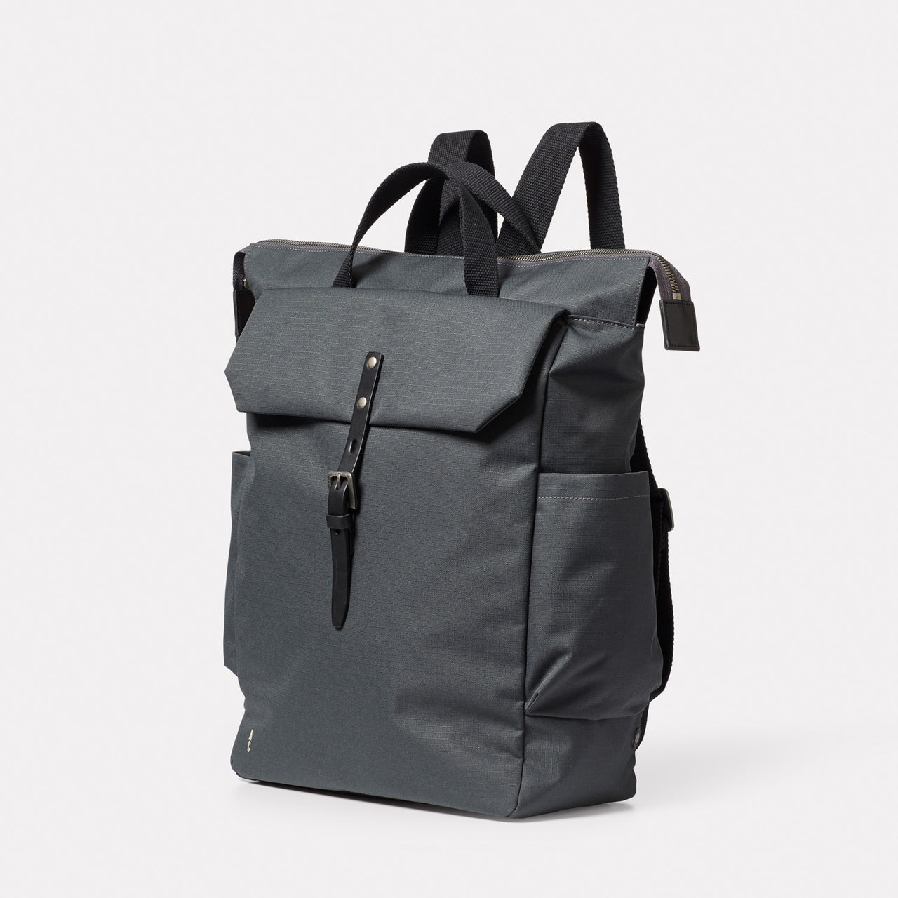 Fin Recycled Ripstop Nylon Backpack in Dark Grey