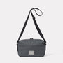 Franco Waxed Cotton Crossbody Bag in Dark Grey back