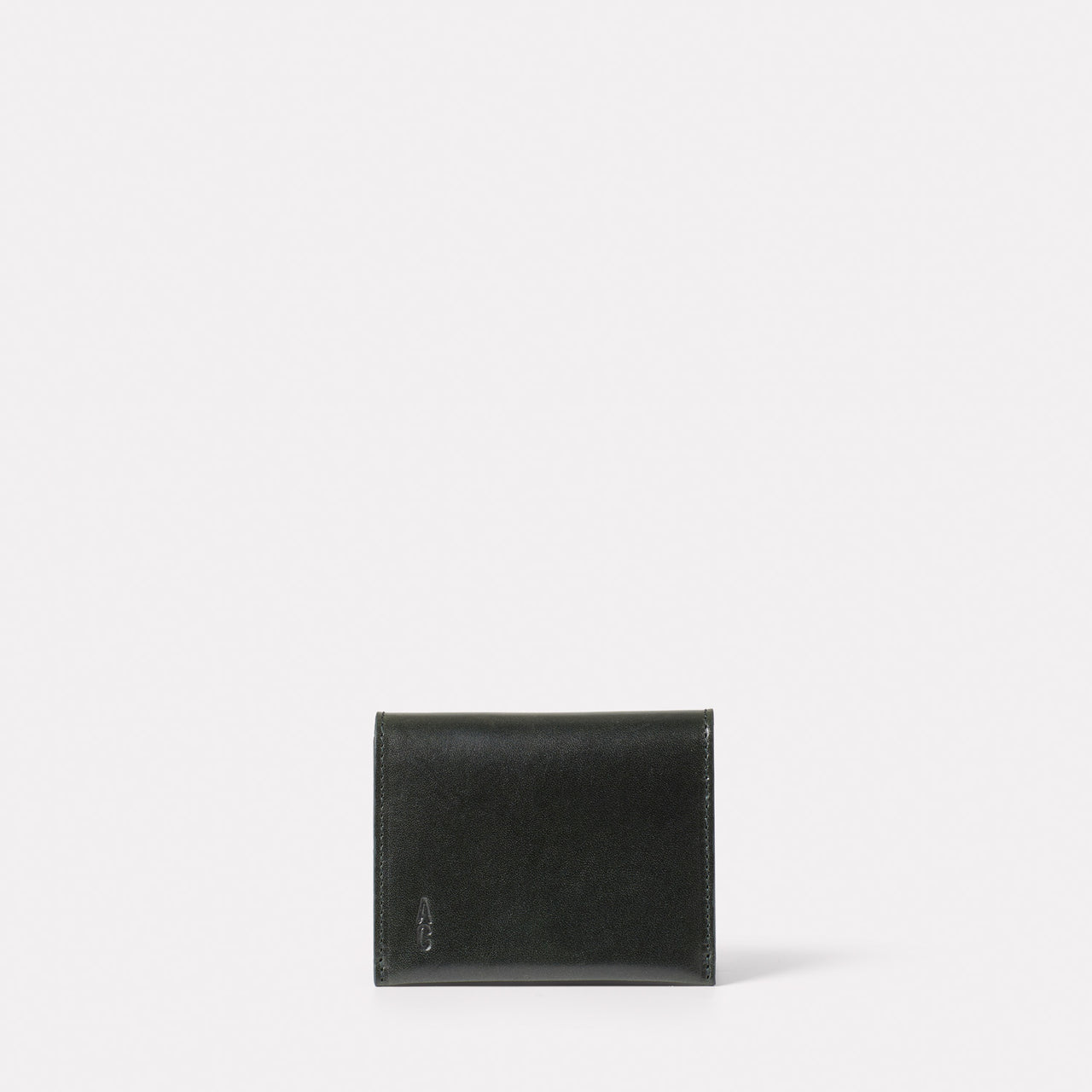 Waste You Want Riley Leather Coin Card Purse in Green and Blue