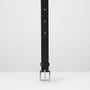 Arty 2cm Leather Belt in Black for Men and Women