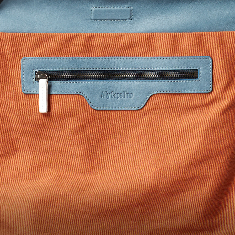 Bobo Camlet Leather Shoulder Bag in Denim