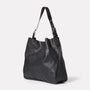 Cleve Large Calvert Leather Shoulder Bag in Black