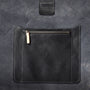 Cleve Large Calvert Leather Shoulder Bag in Black