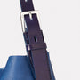 Cleve Large Calvert Leather Shoulder Bag in Navy