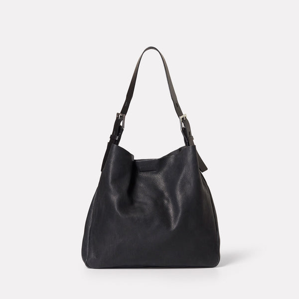 Womens, shoulder bag, SS19, veg tan leather, handbag, leather bags, womens leather bag, leather handbag, black handbag, black leather, black, black leather bag, womens black leather bag, womens handbag, black handbag,