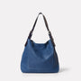 Womens, shoulder bag, SS19, veg tan leather, handbag, leather bags, womens leather bag, leather handbag, blue handbag, blue leather, navy, navy leather bag, womens blue leather bag, womens navy bag, cobalt blue