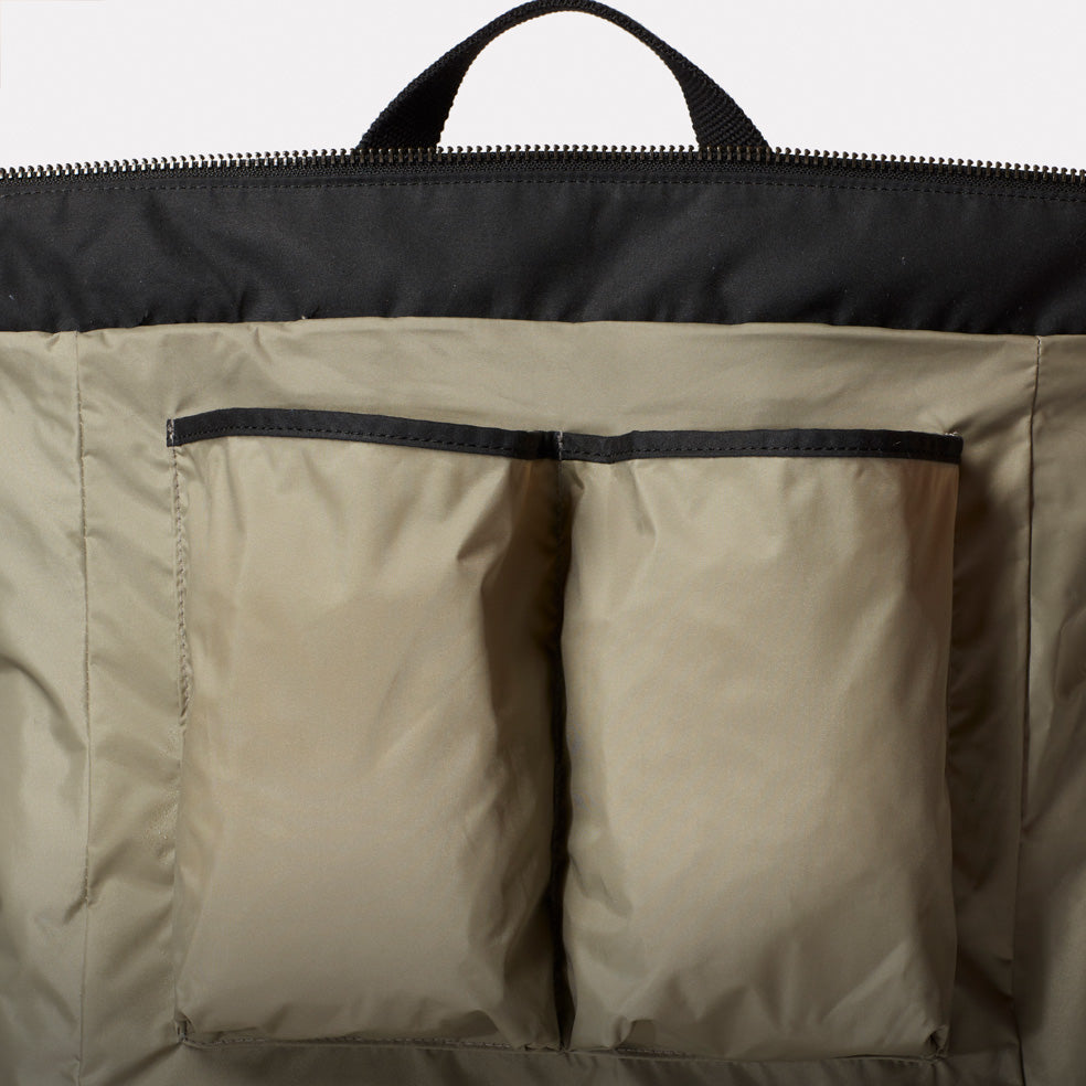 Fin Waxed Cotton Backpack in Black-TALL RUCKSACK-Ally Capellino-Ally Capellino
