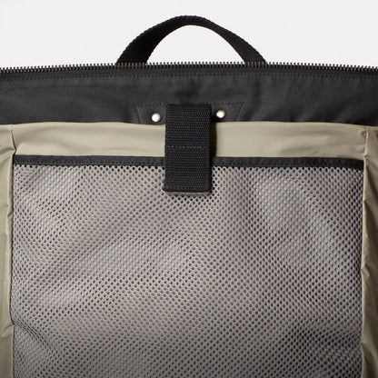 Fin Waxed Cotton Backpack in Black-TALL RUCKSACK-Ally Capellino-Ally Capellino