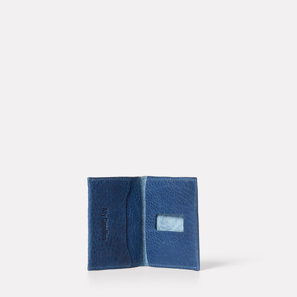 Fletcher Leather Card Holder in Navy-SMALL LEATHER GOODS-Ally Capellino-Ally Capellino