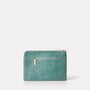 macbook and laptop case 13" in leather mint green metallic