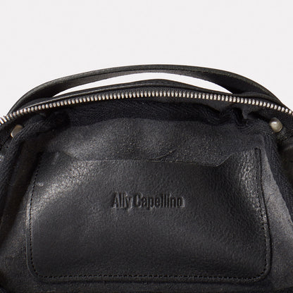 SS19, womens, leather, black, crossbody, black leather, leather crossbody, black leather crossbody, crossbody bag, black crossbody bag, shoulder bag, 