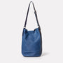 Lloyd Small Calvert Leather Bucket Bag in Navy