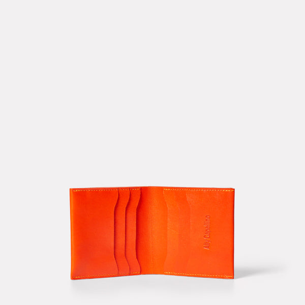 Oliver Leather Wallet in Flame-SMALL LEATHER GOODS-Ally Capellino-Ally Capellino