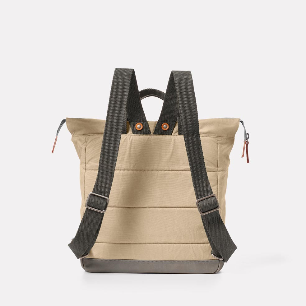 Frances Waxed Cotton Backpack in Putty Ally Capellino