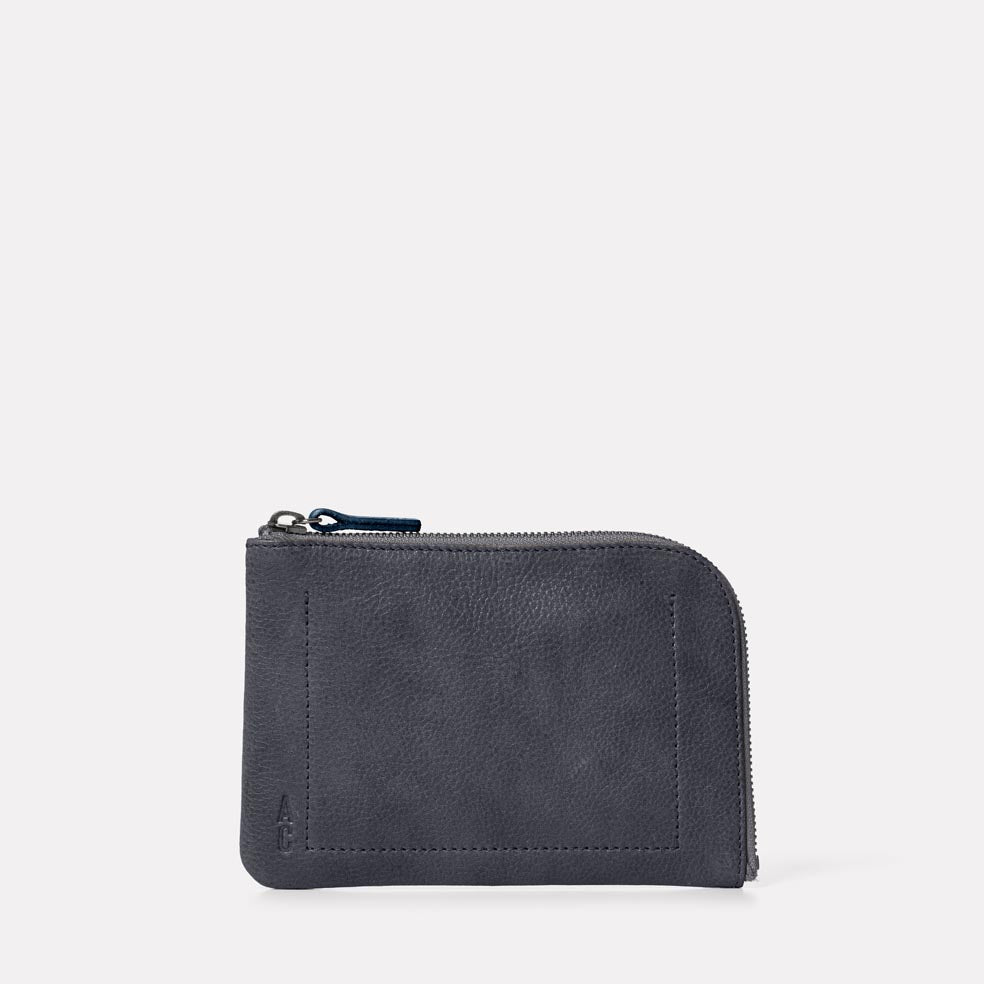 Hocker Medium Leather Purse in Dark Skies