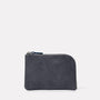 Hocker Medium Leather Purse in Dark Skies Front