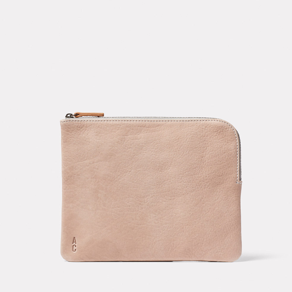 Hocker Large Leather Purse in Putty