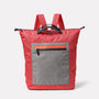 Hoy Travel and Cycle Backpack in Red & Drizzle Front