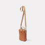 Hurley Calvert Leather Crossbody Bag in Tan Angle