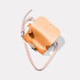 Lockie Boundary Leather Crossbody Lock Bag in Apricot Interior