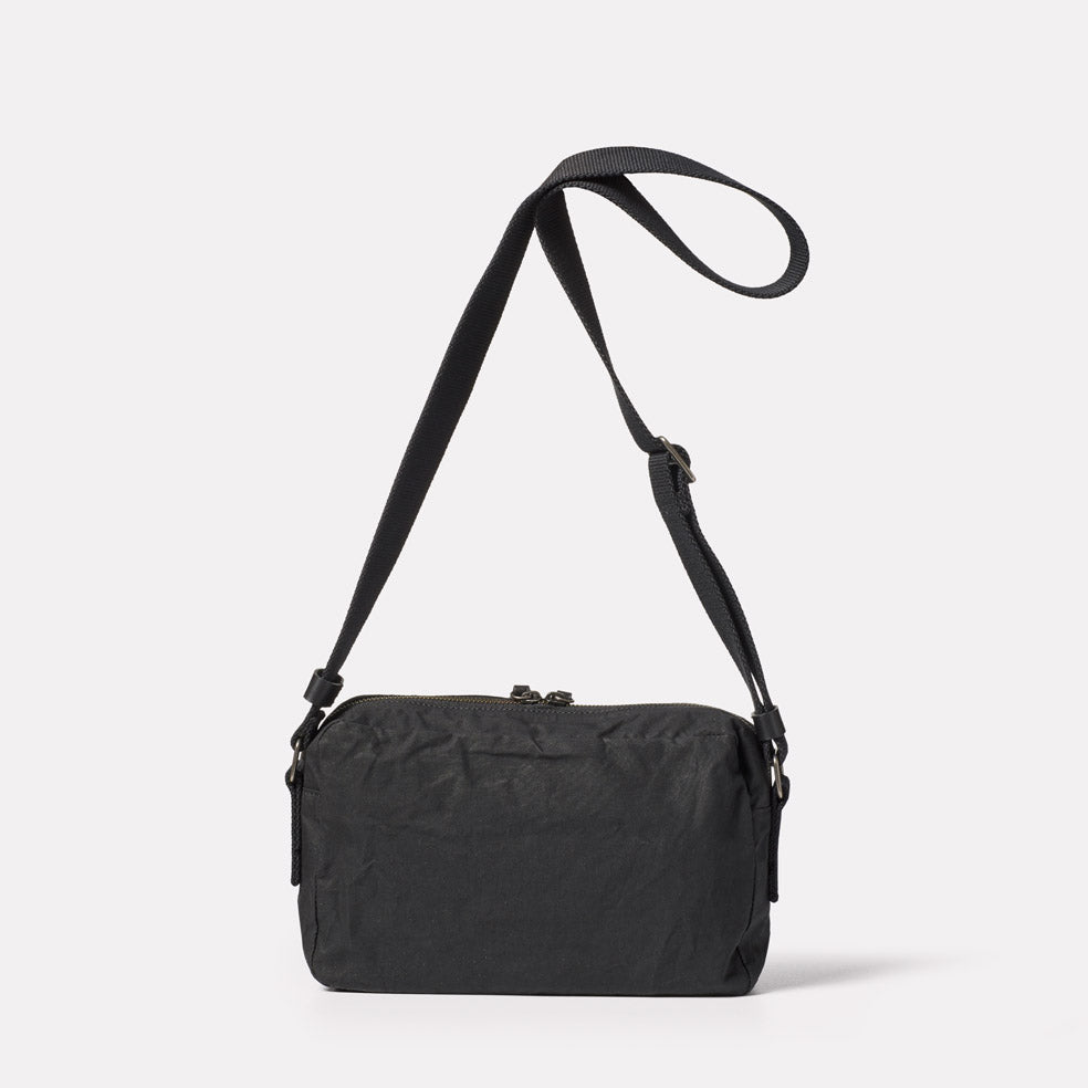Black Waxed Cotton Bag