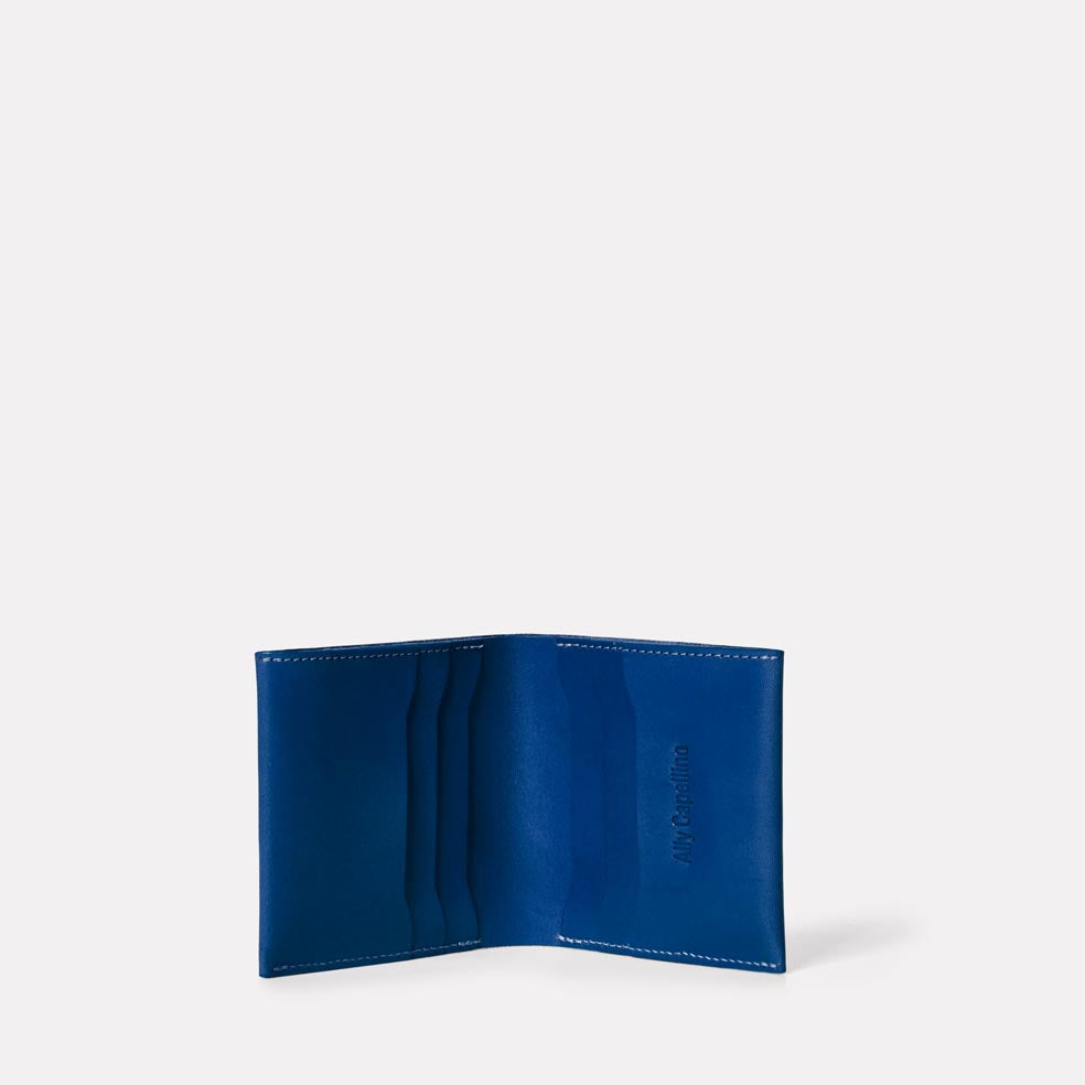 Oliver Leather Wallet in Blue