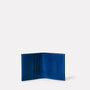 Oliver Leather Wallet in Blue Inside