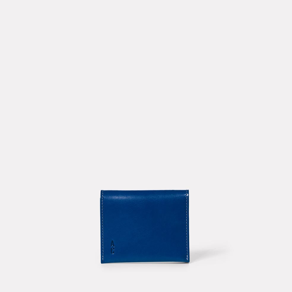 Riley Leather Coin Card Purse in Blue