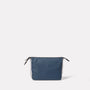 Wiggy Non Leather Travel Cycle Washbag in Navy/Grey front