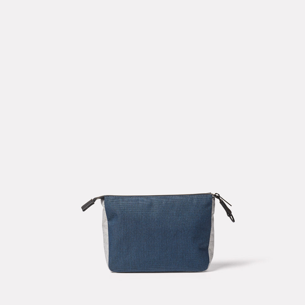 Wiggy Non Leather Travel Cycle Washbag in Navy/Grey