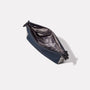 Wiggy Non Leather Travel Cycle Washbag in Navy/Grey Inside