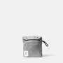 Hank Packable Zip Top Tote/Backpack in Navy and Grey folded pouch