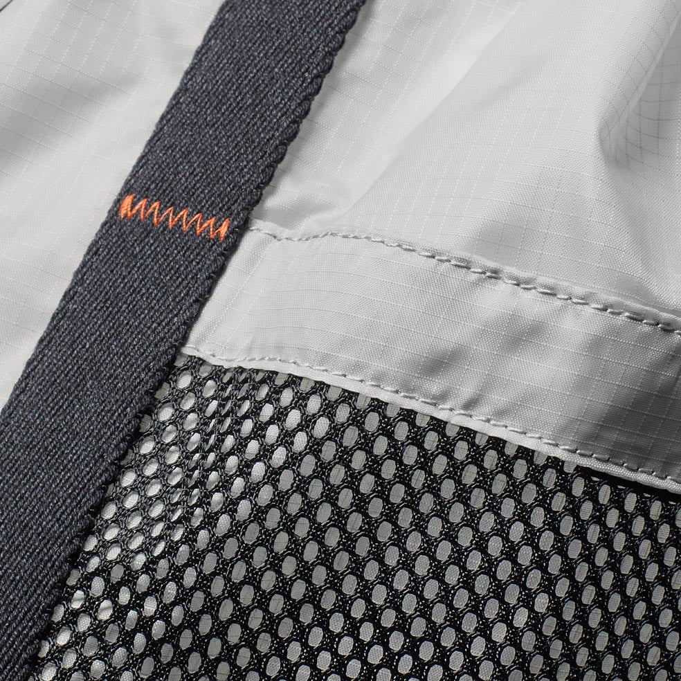 Harvey Packable Drawstring Tote/Backpack in Navy and Grey