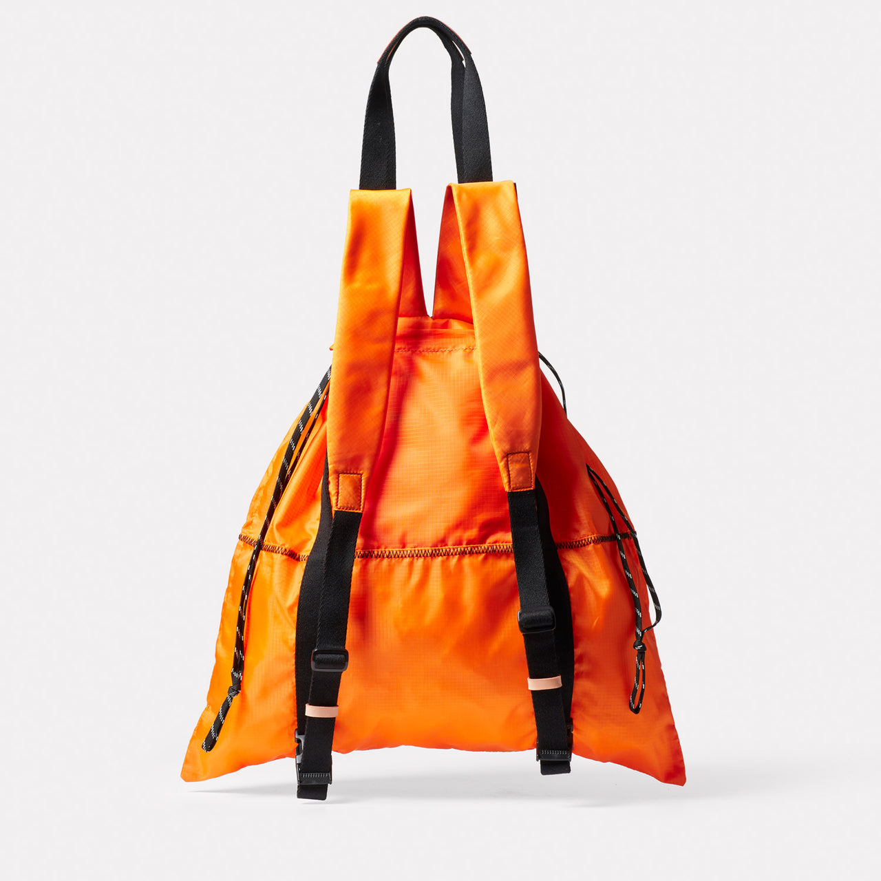 Harvey Packable Drawstring Tote/Backpack in Orange