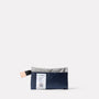 Herbert Packable Zip Top Belt Bag in Navy and Grey no straps