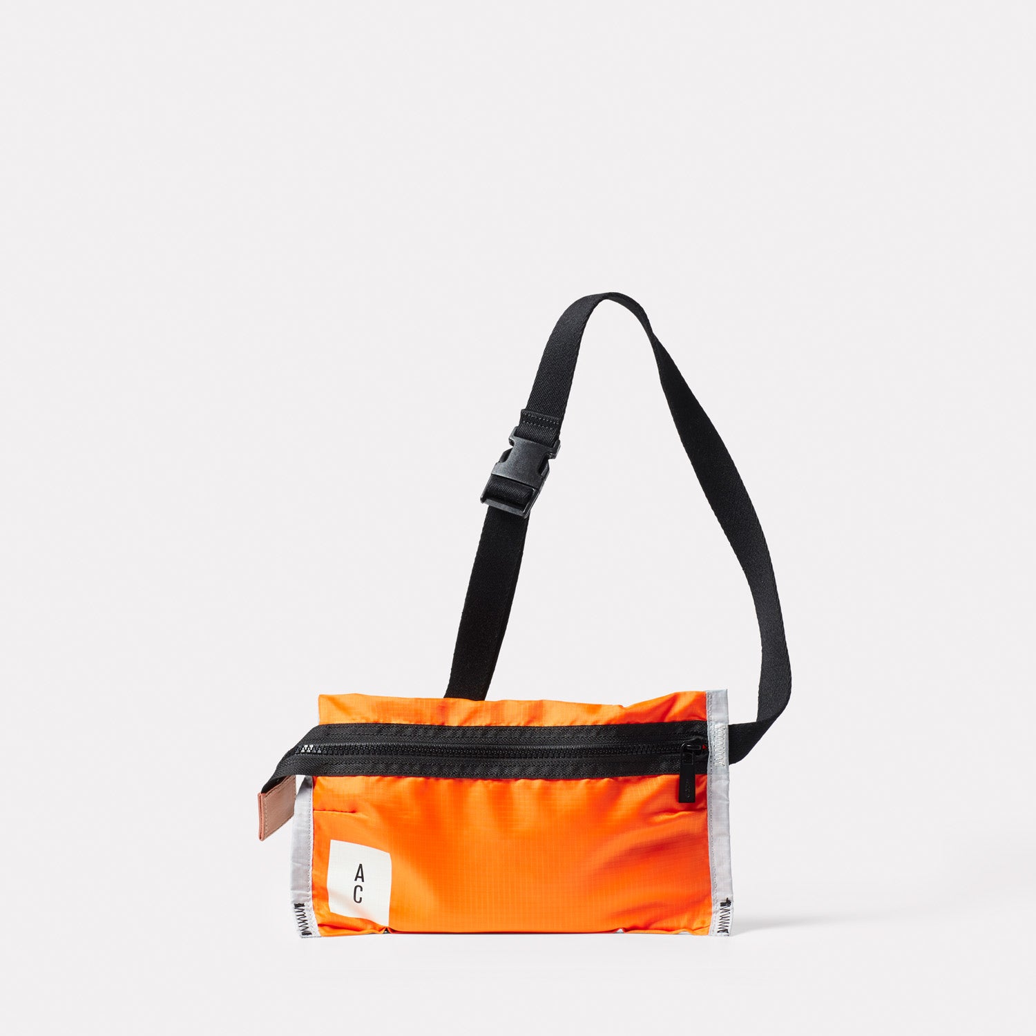 Herbert Packable Zip Top Belt Bag in Orange