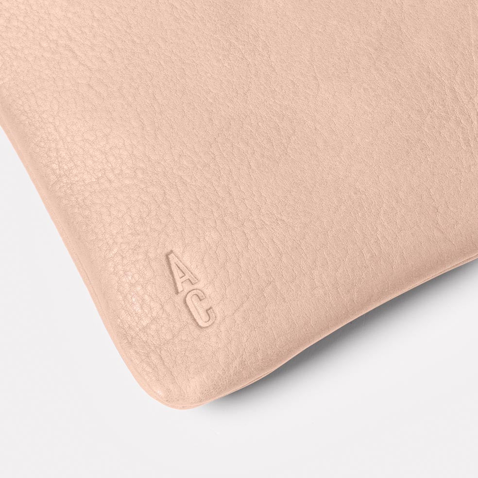 Hocker Tab Large Leather Purse in Light Pink